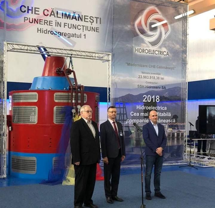 hidroelectrica investitie Calimanesti decembrie 2018