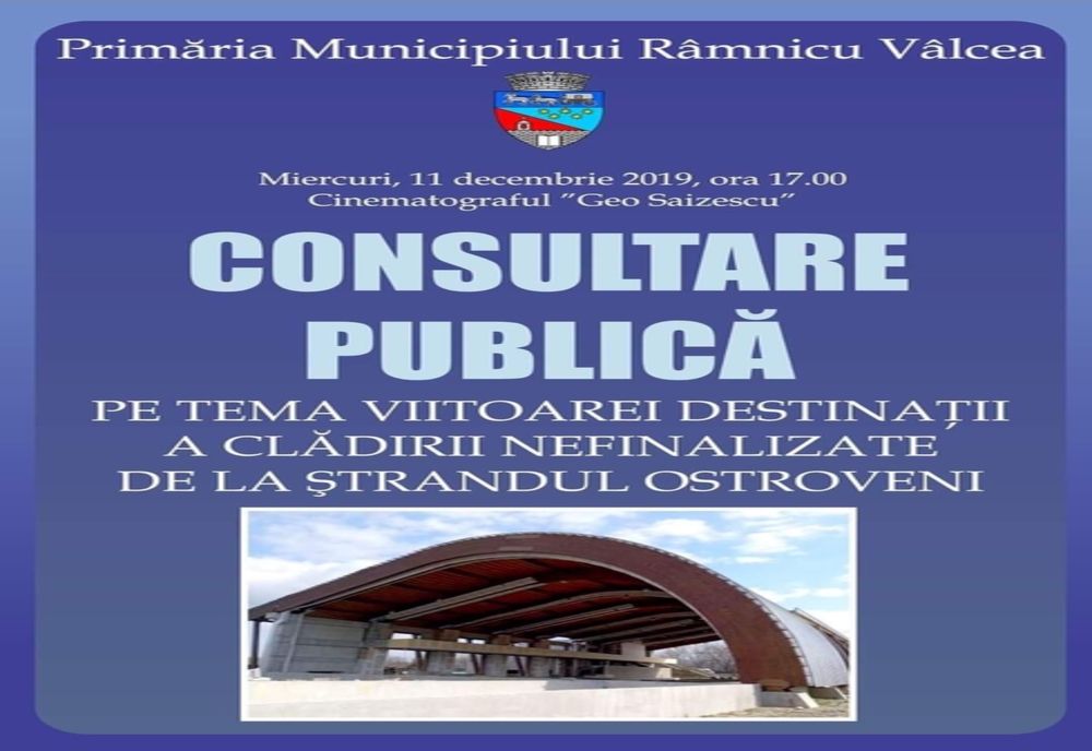 Consultare publică în Râmnicu Vâlcea
