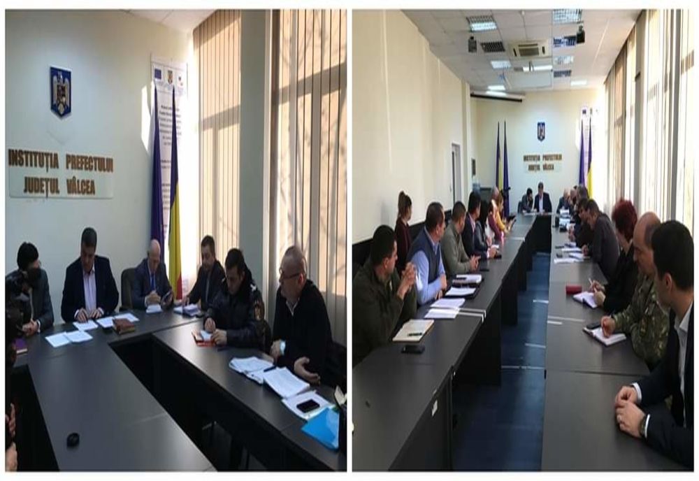 Ședință extraordinară la Prefectura Vâlcea
