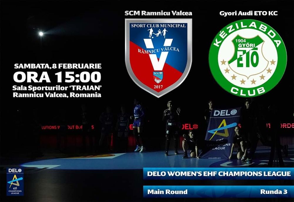 SCM Râmnicu Vâlcea a pierdut în fața echipei maghiare Gyori Audi ETO KC