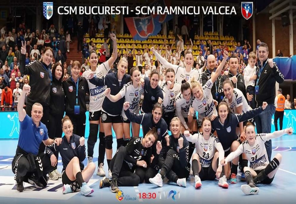 CSM București și SCM Râmnicu Vâlcea joacă miercuri
