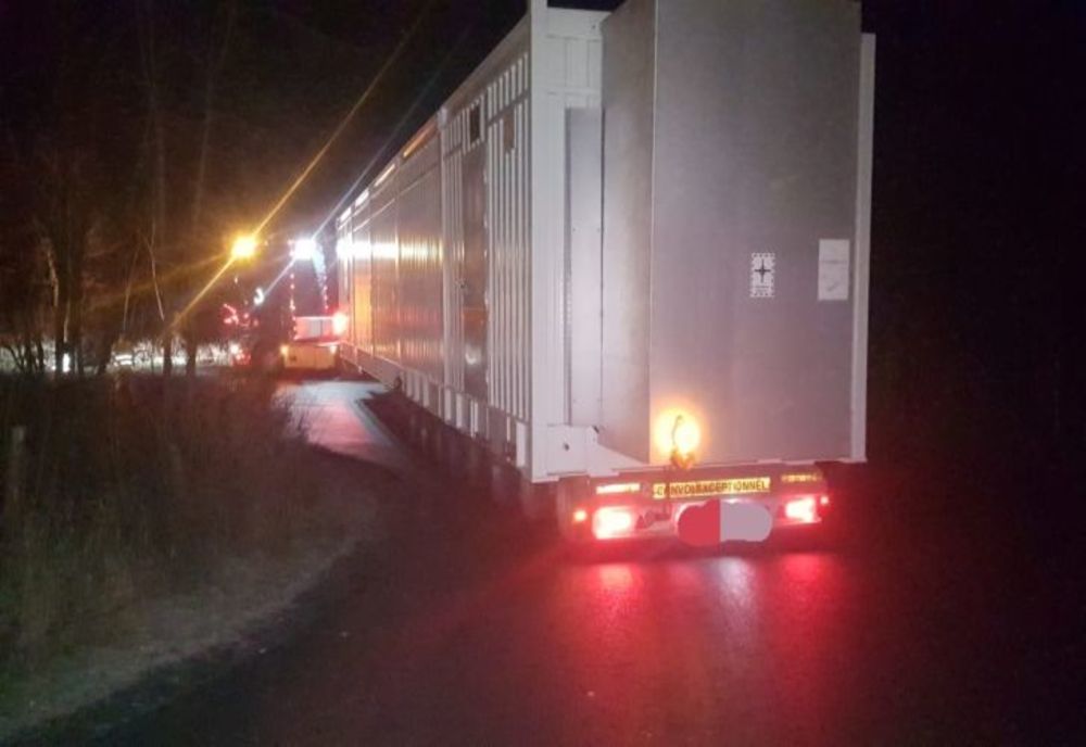 Transport agabaritic. Circulație îngreunată