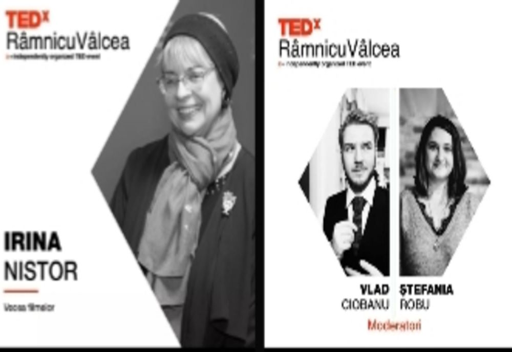Vocea filmului Irina Margareta Nistor va fi ascultată astăzi la primul TEDx din Râmnicu Vâlcea