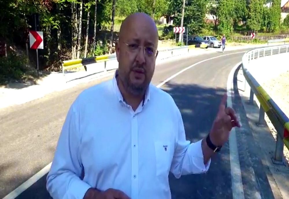 Drum afectat de inundații, consolidat de CJ Vâlcea, cu sprijinul unei finanțări de la Guvern