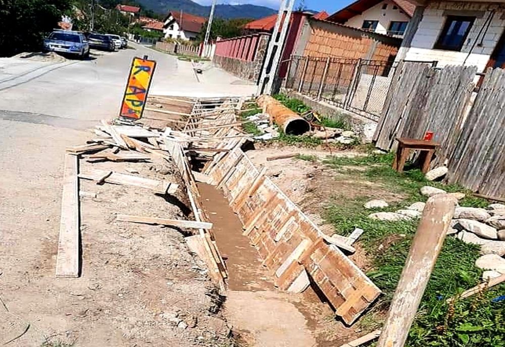 Lucrări în desfăsurare în Bujoreni, Vâlcea