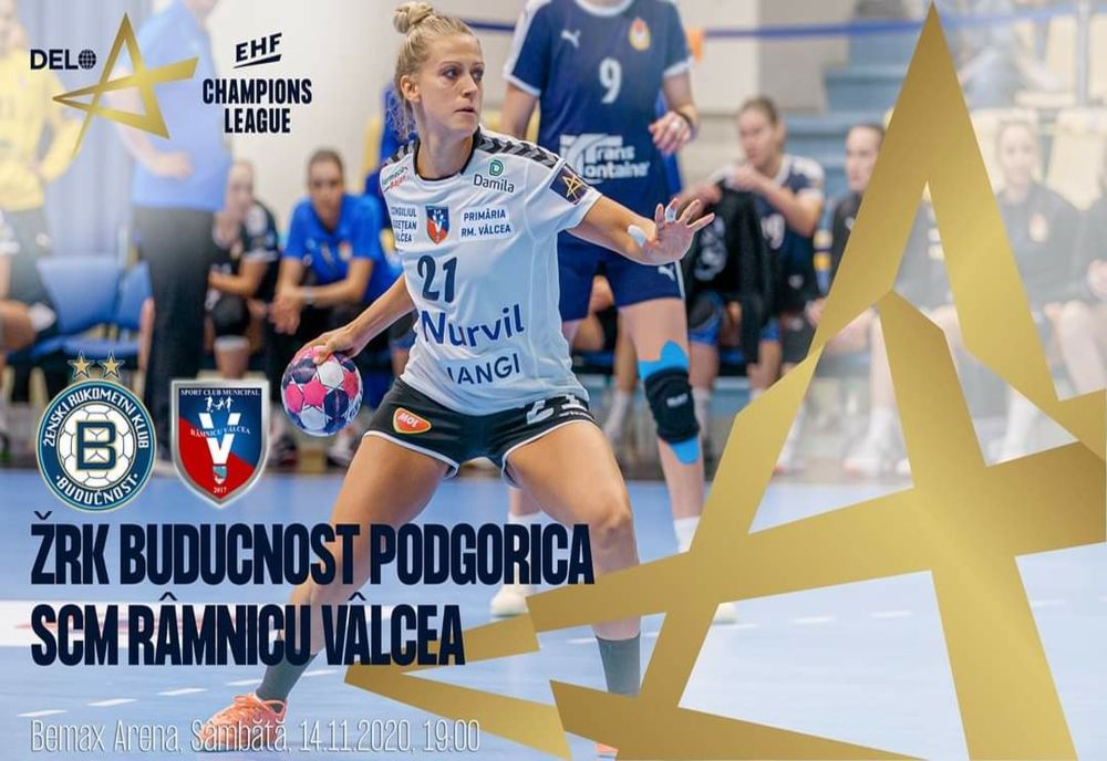 SCM Râmnicu Valcea joacă mâine alături de ŽRK Budućnost