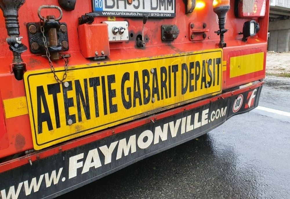 Restricții astăzi, pentru un transport agabaritic