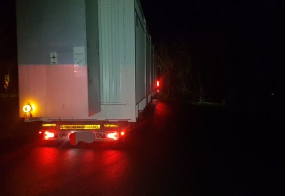 Transport agabaritic în această seară 