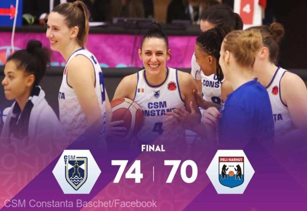 BASCHET FEMININ: CSM CONSTANŢA, VICTORIOASĂ PE TEREN PROPRIU ÎN EUROCUP WOMEN