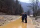 Drumul care permite accesul către Hidrocentrala Lotru-Ciunget, afectat de ploi