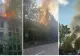 Incendiu la fosta unitate militară din Vlădești