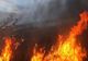 Incendiu de vegetație. Trafic îngreunat